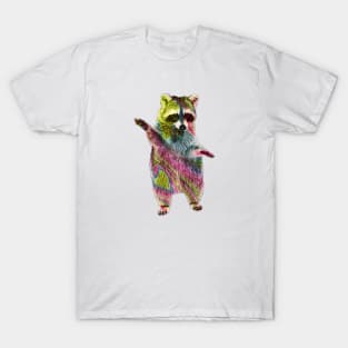 Rainbow Raccoon 4 T-Shirt